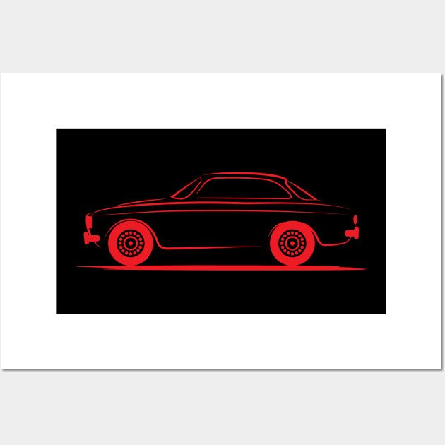 Alfa Romeo GTV GTA Red Wall Art by PauHanaDesign